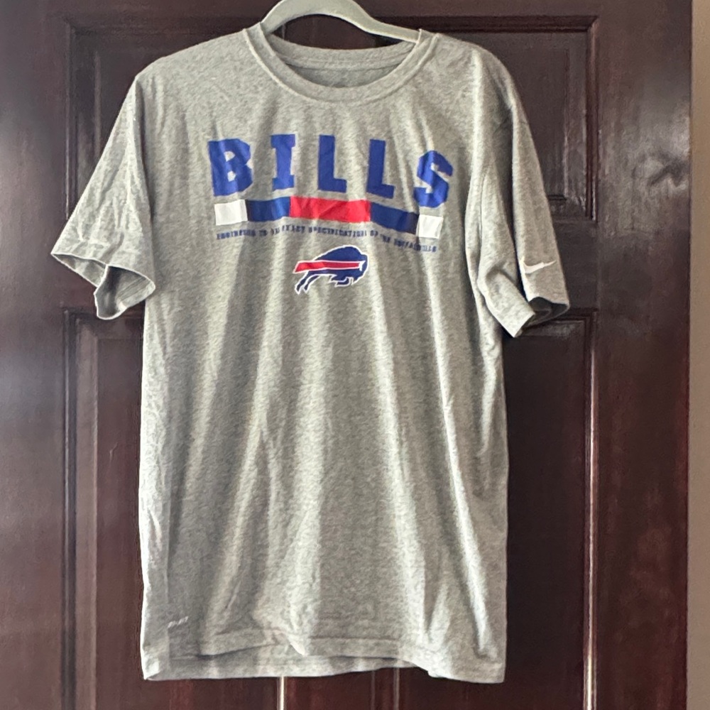 Nike Gray Buffalo Bills Short-Sleeve Logo Tee